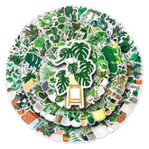 Frisches Grün Stickerpaket